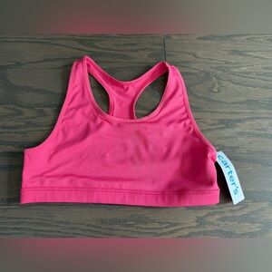 Girls sports bra Carters pink side 14 NWT